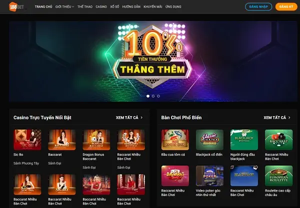 Hướng dẫn chơi casino: Đặt cược Blackjack tại 188Bet