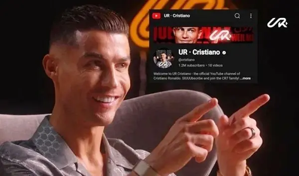 Kênh Youtube Ronaldo ra mắt lập kỷ lục nút vàng